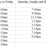Bus Timetable Benalmadena to Malaga Airport - Week days Bus Timetable Benalmadena to Malaga Airport - Week days