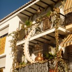 Balcon decorado en Guaro