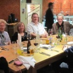 Committee having dinner