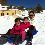 Tobogganing in Sierra Nevada