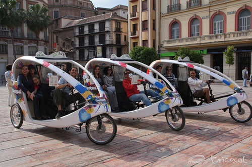 Ecological Tricycle taxis in malaga Ecological Tricycle taxis and tours in malaga