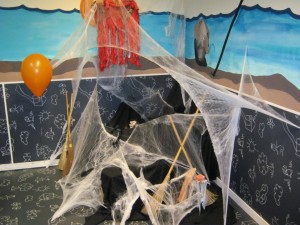 Halloween Decorations in the Kids Club