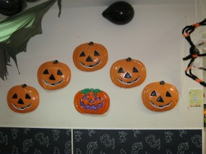 Halloween decorations in the Kids Club