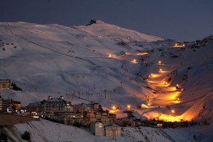 Night Skiing in Sierra Nevada