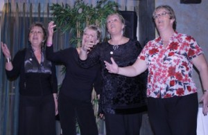 Barbershop singers at Sunset Beach Club