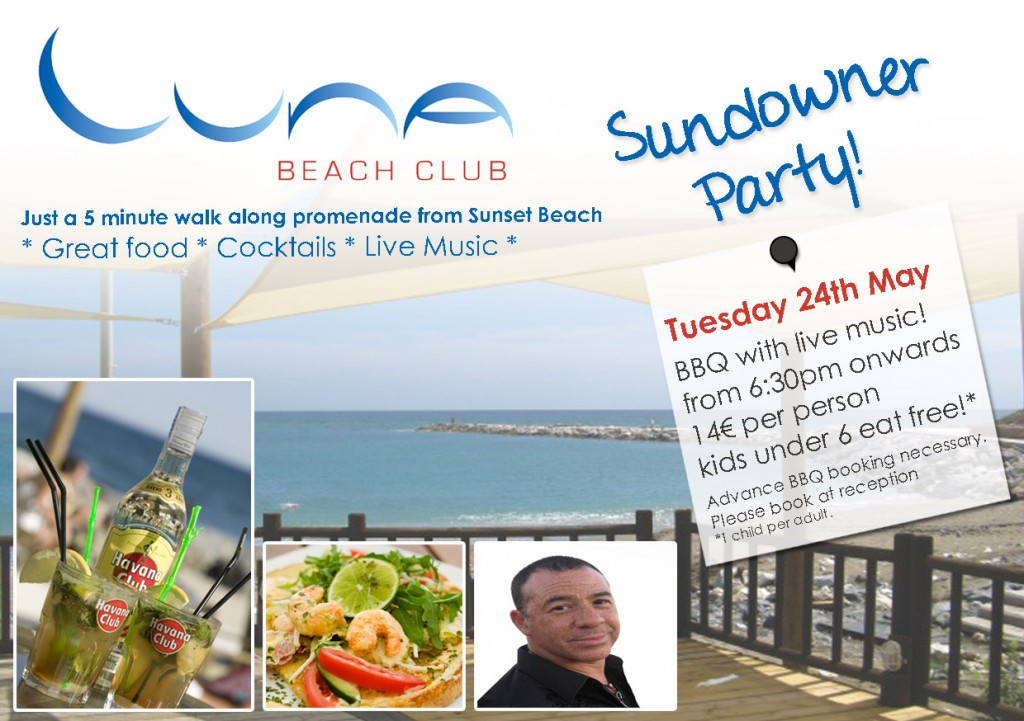 Sundowner Party at Luna Beach Club