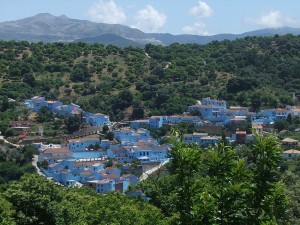 Júzcar pintado de azul