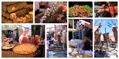 Delicious Food at the International People's Fair in Fuengirola