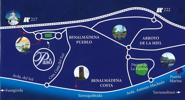 Map to get to 'Passion of Christ' play in Benalmadena