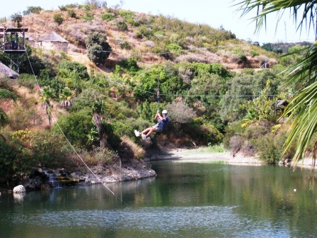 Zip line at Selwo Aventura in Estepona