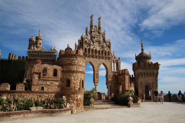 Colomares Castle in Benalmadena