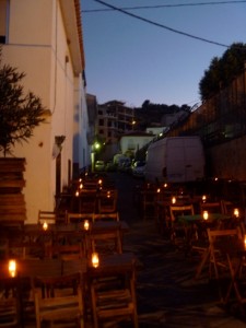 Candles in the streets of Guaro