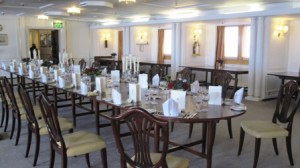 Dining room on HMS Britannia