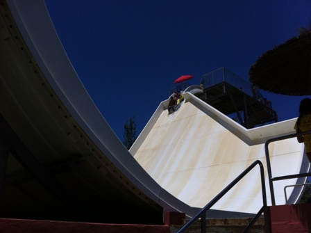 Photo of the Boomerand water slide at Aqualand in Torremolinos