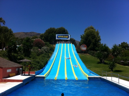 Crazy Race water slide at Aqualand in Torremolinos