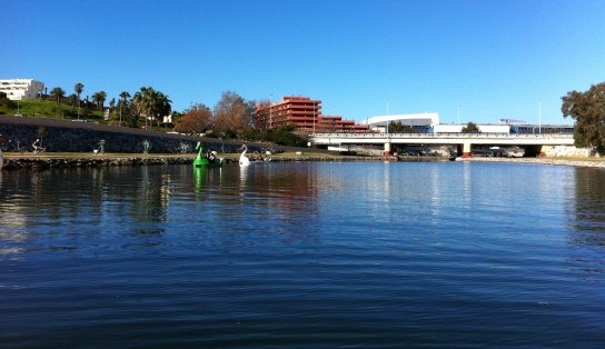 Photos of pedalos at the River Park in Fuengirola