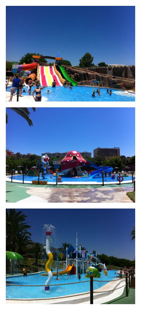 Photo of the kiddies pool areas at Aqualand in Torremolinos