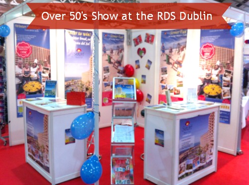 Sunset Beach Club stand at the Over 50s Show in Dublin