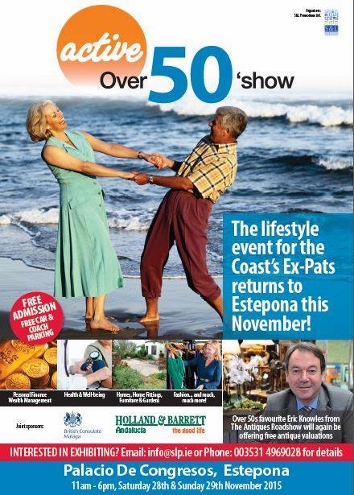 Poster for the Active Over 50s Show in Estepona 