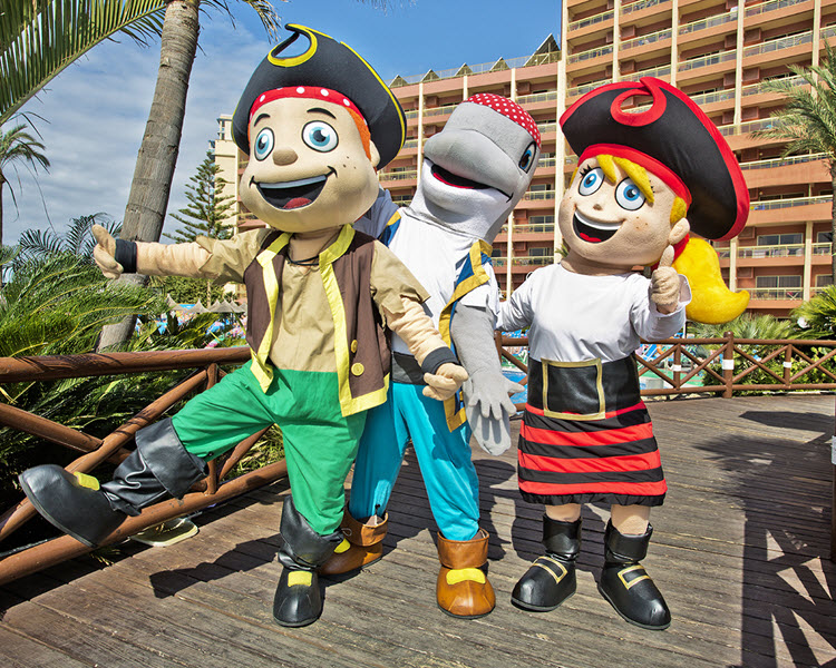 Sunset Beach Club mascots