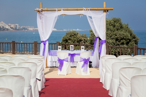 Wedding Ceremony at Sunset Beach Club