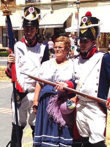Men dressed up as soldiers at Ronda Romantica Fair