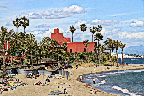 Bil-Bil castle on the Benalmadena Promenade