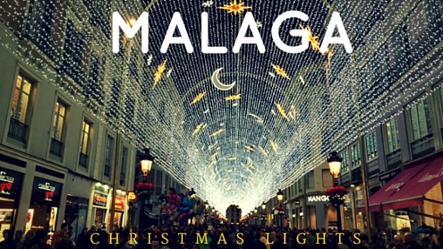 Malaga Christmas Lights in Calle Larios