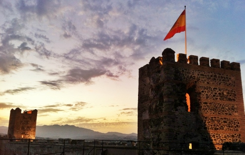 Sohail Castle at Sunset