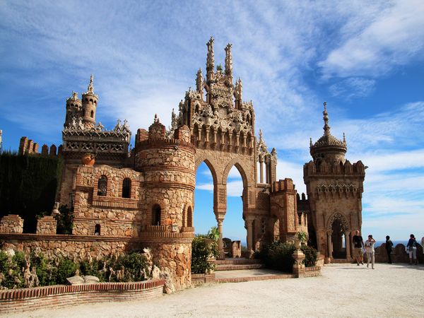 Colomares Castle in Benalmadena Pueblo