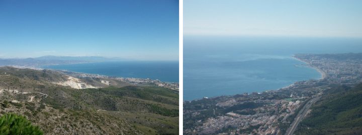 The views from Mount Calamorro in Benalmadena