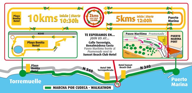 Cudeca Walkathon Map