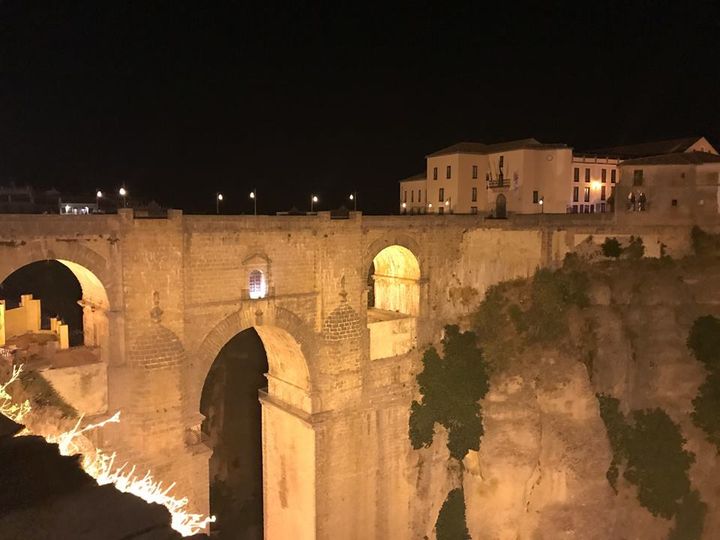 The Ronda Gorge at night