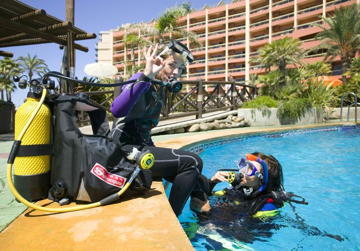 Scuba diving at Sunset Beach Club, Benalmadena