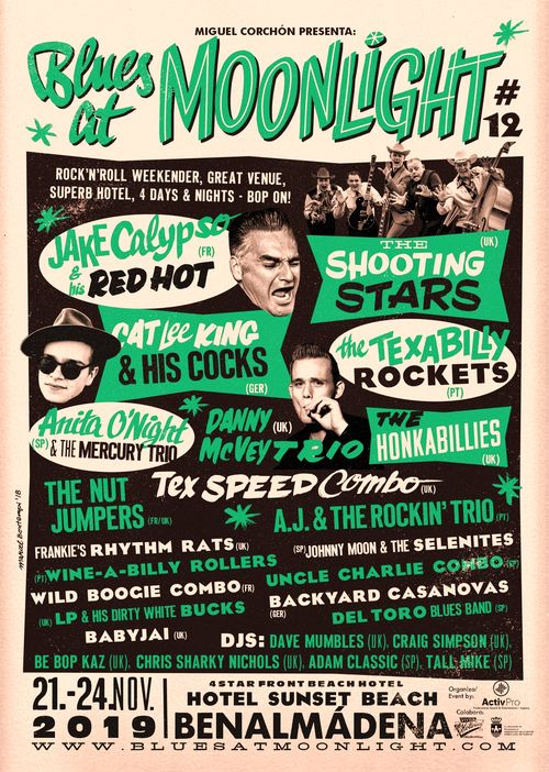 Poster for the Blues at Moonlight Music Festival 2019