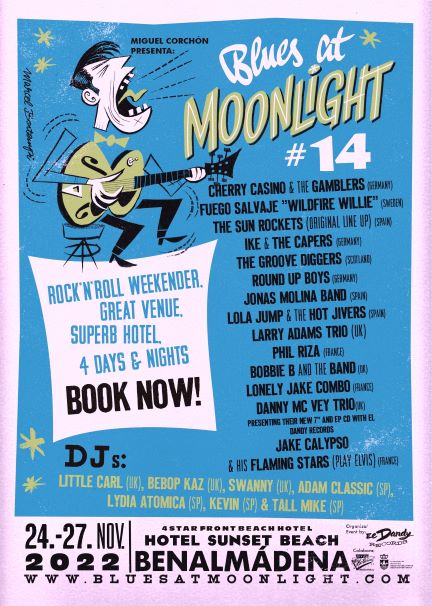 Blues at Moonlight Poster