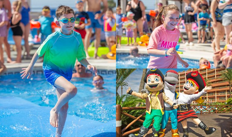 Kids Club pool activities at Sunset Beach Club
