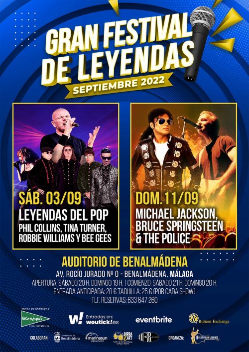 The 'Great Festival of Legends' of Benalmádena: Tributes to all-time  Musical Greats | Sunset Beach Club