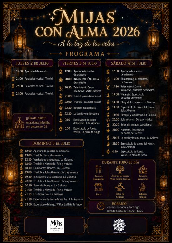 Events program for Mijas with Soul event