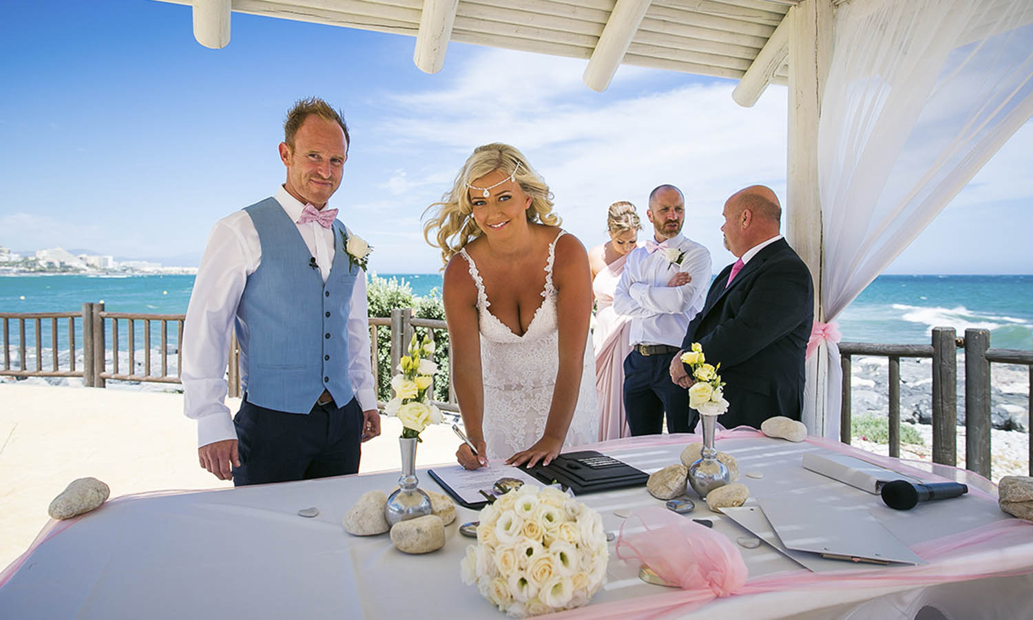 Couple Signing Blessing